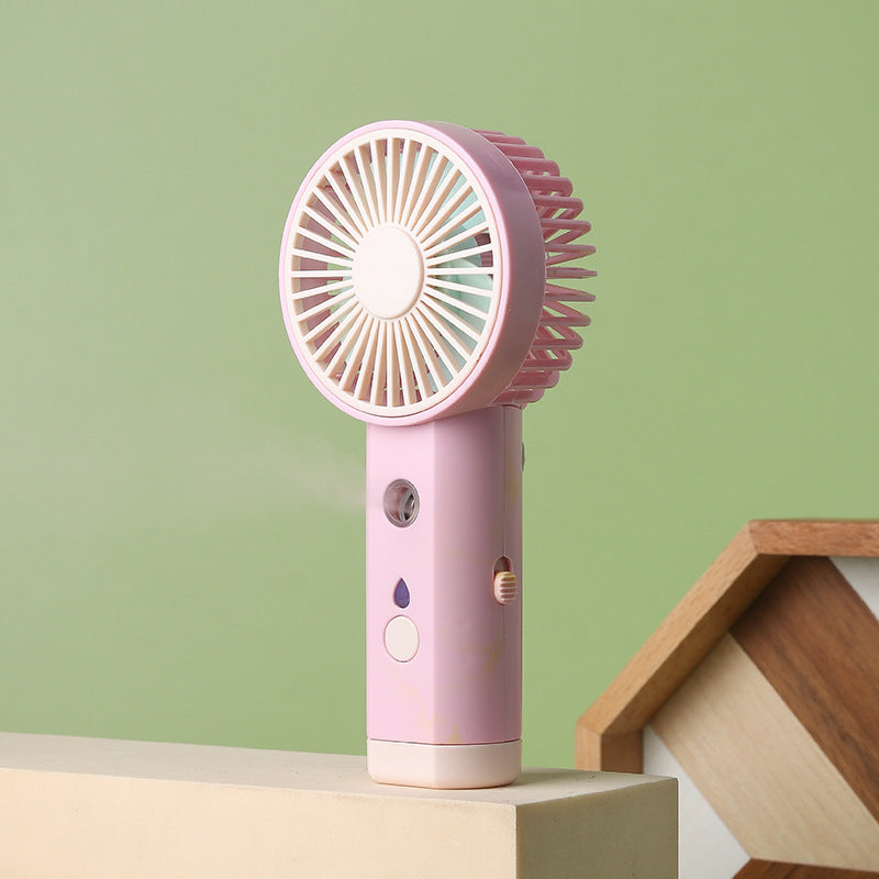 Cooling portable rechargeable handheld mini fan with adjustable airflow quiet motor and USB charging Kalsten
