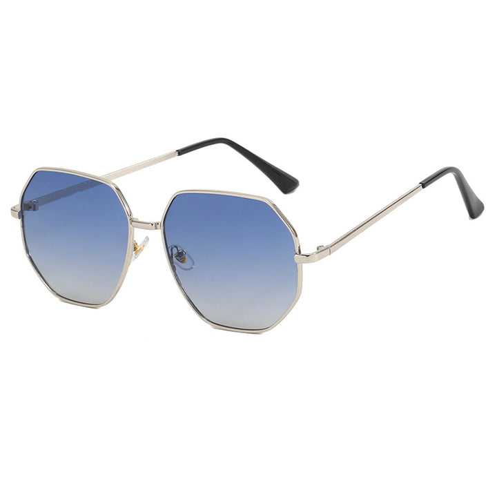 Women's fashionable geometric sunglasses with protective UV filter and stylish frame Kalsten