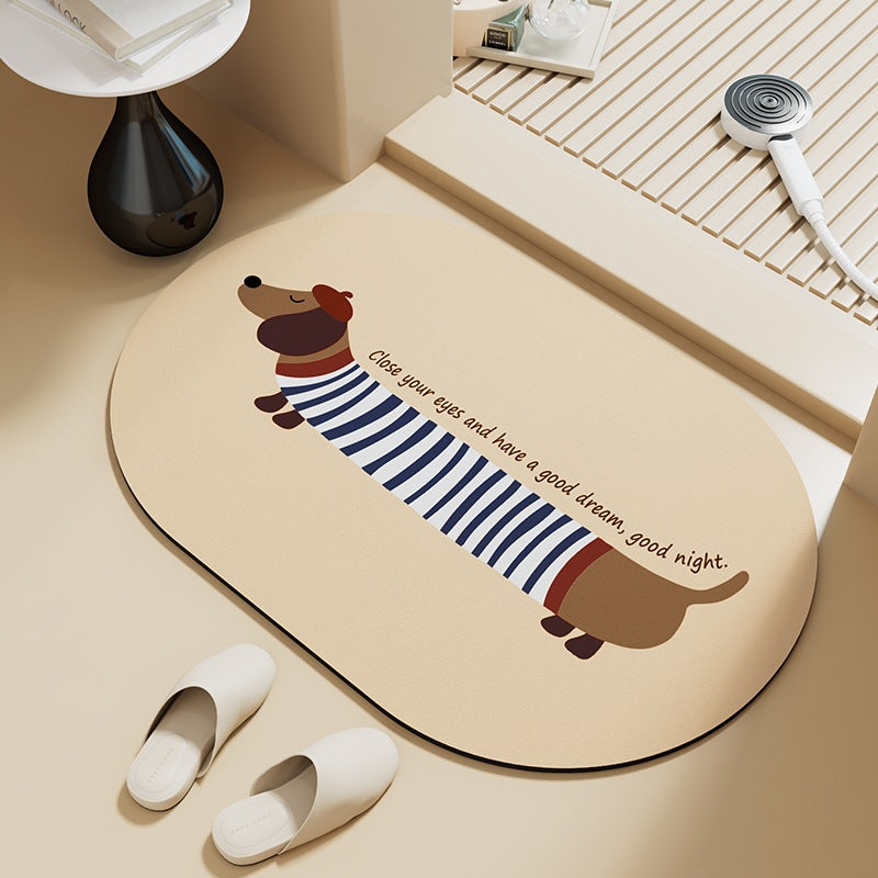 Decorative Bathroom Mat Kalsten