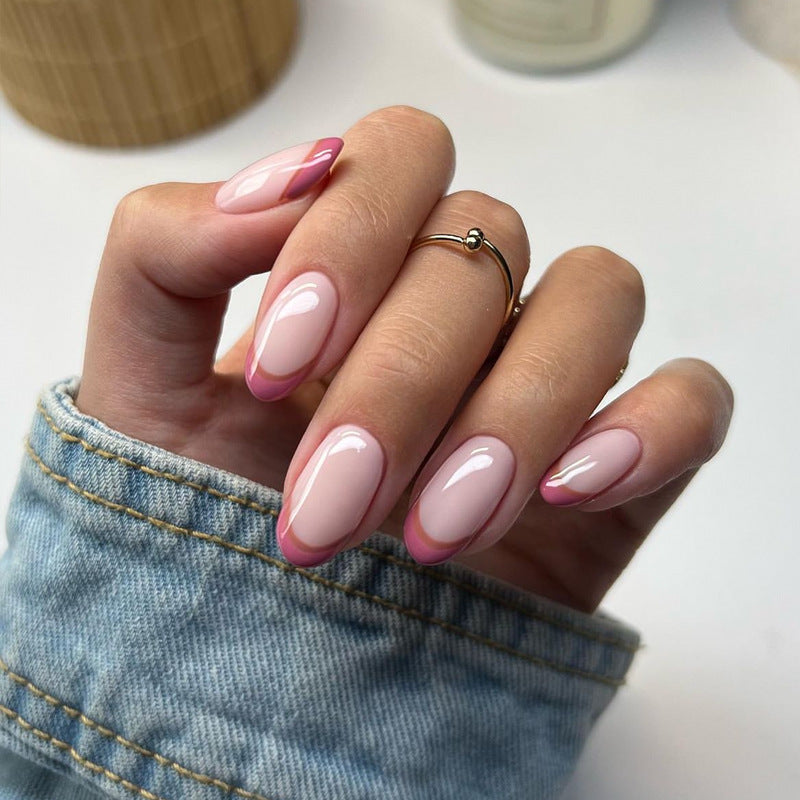 Elegant Stiletto Press-On Nail Art with Rhinestone Accents Kalsten