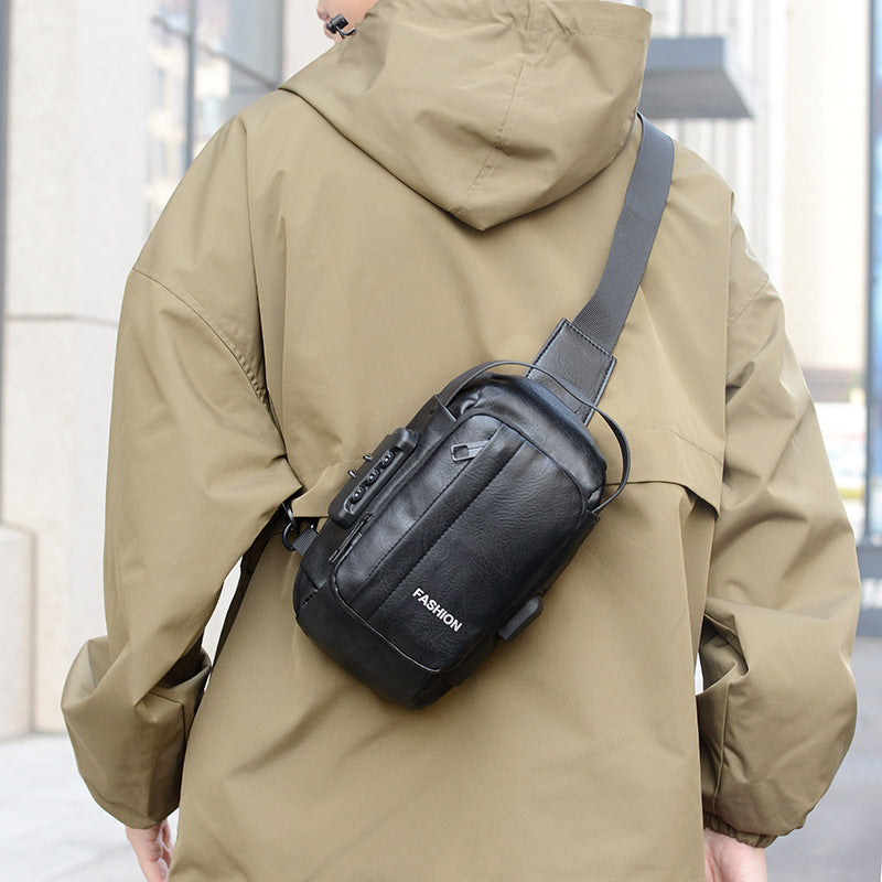 Fashionable Multi-Pocket Sling Bag