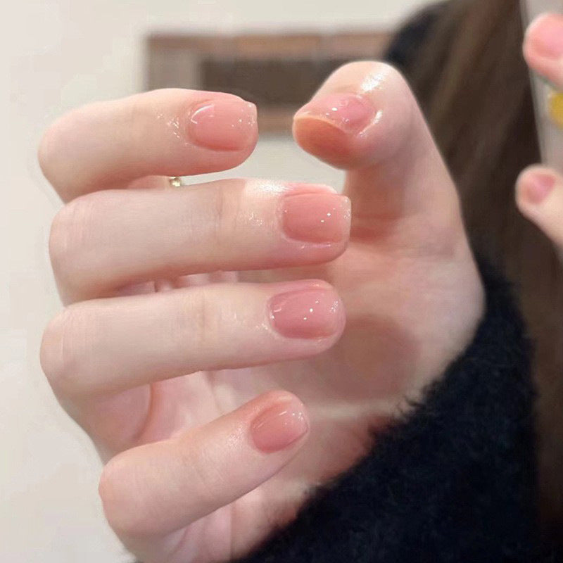 Glossy Almond-Shaped Press-On Nails Kalsten
