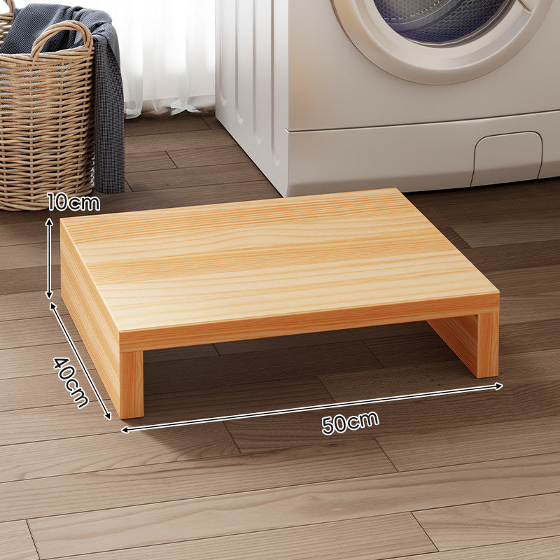 Low-Profile Solid Wood Appliance Riser Platform
