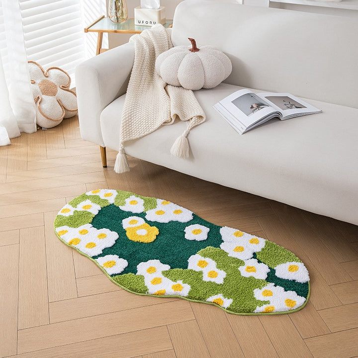 Floral Patterned Plush Area Rug Kalsten