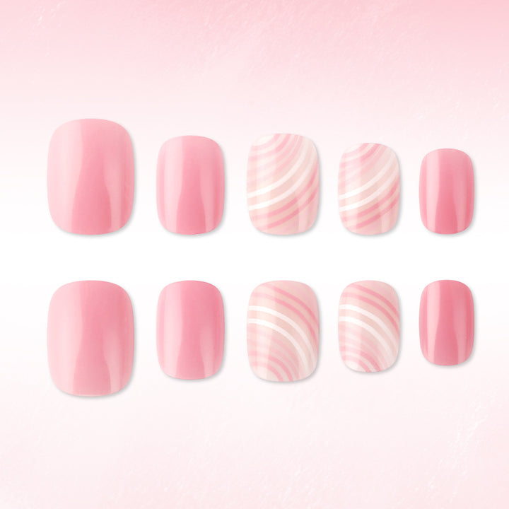 Artistic Pink Gel Nail Art Set Kalsten