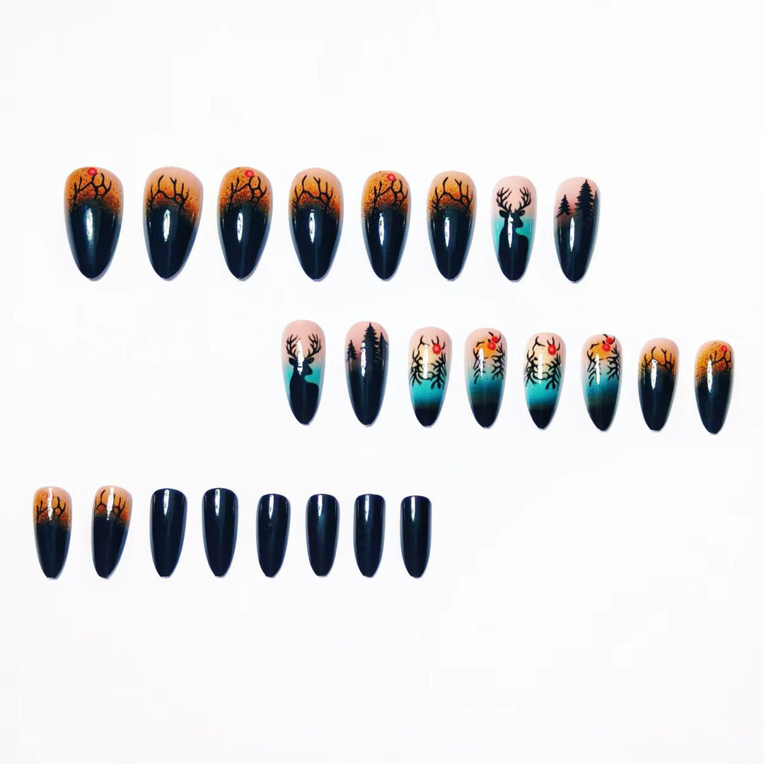 Festive Winter-Themed Nail Art Kalsten