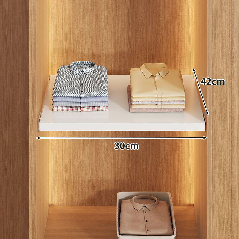 Expandable Hinged Closet Shelf Board