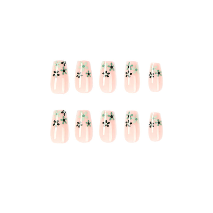 Artful Nail Extensions with Floral Design Kalsten