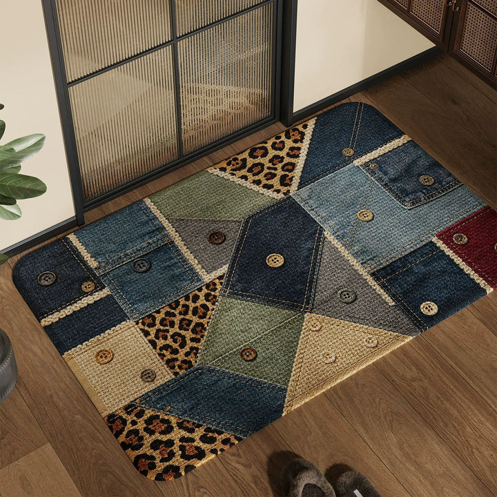 Fun and Colorful Patchwork Area Rug Kalsten
