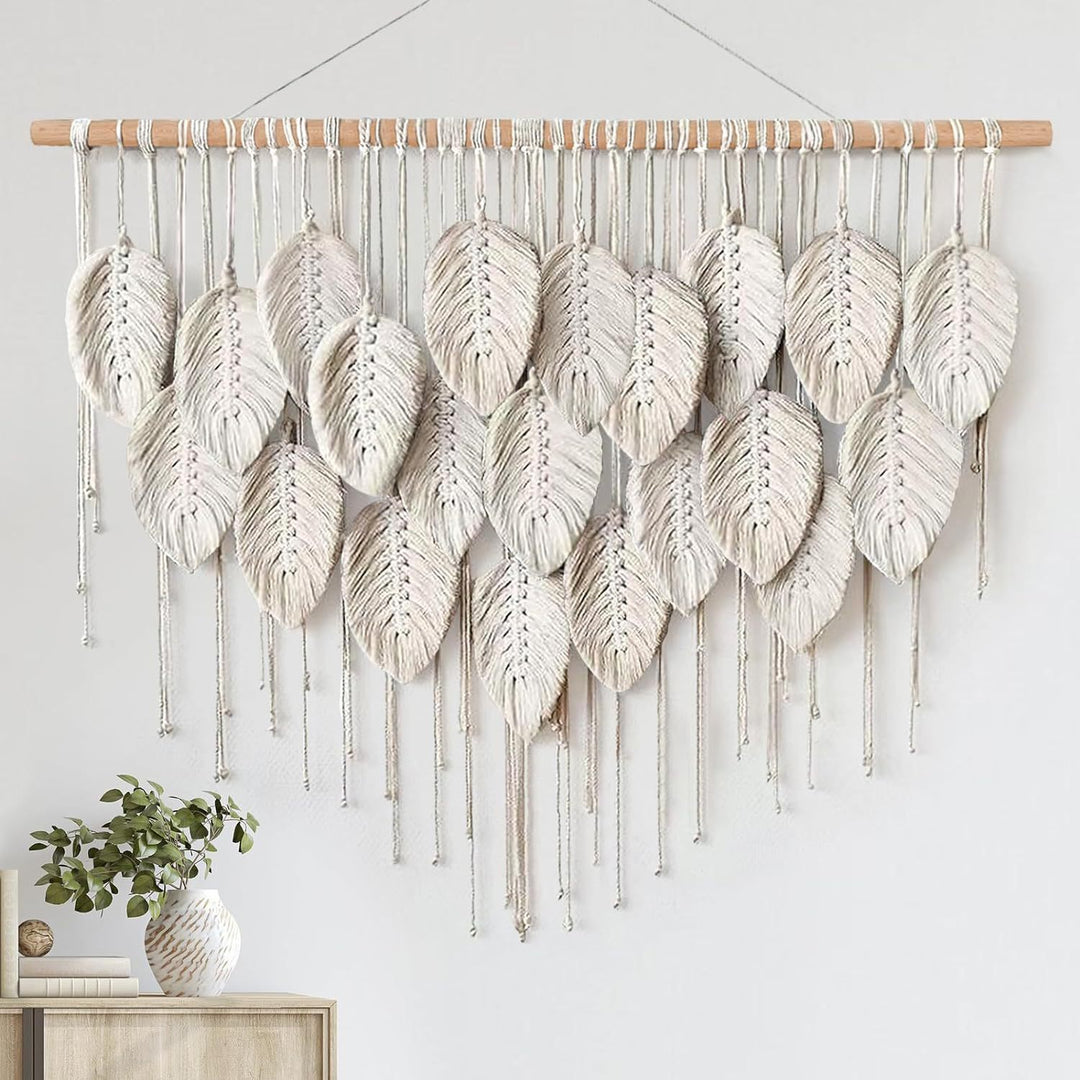 Macrame Leaf Wall Hanging Tapestry Kalsten