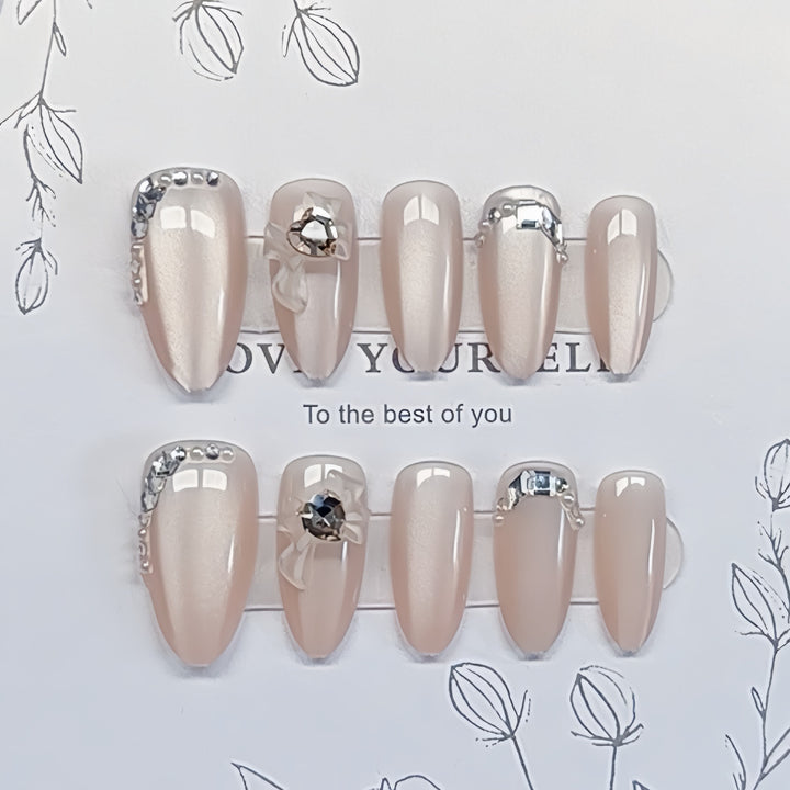 Elegant Press-On Nail Art Set Kalsten