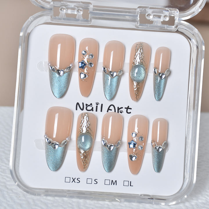 Premium Glamorous Press-On Nail Extensions Kalsten