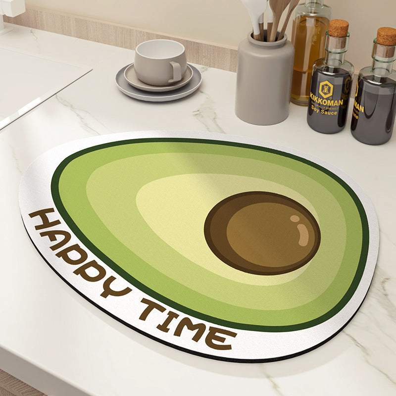 Decorative Floral Kitchen Mat