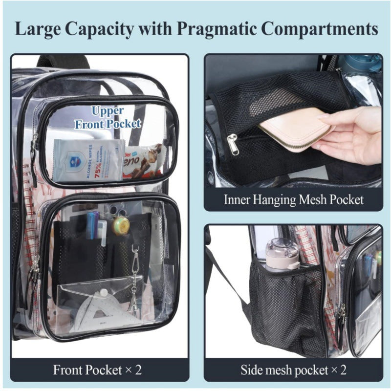 Transparent school backpack Kalsten