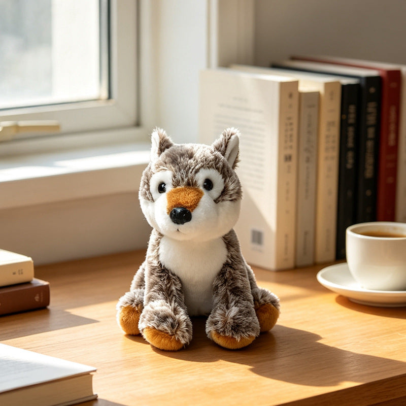 Plush Fennec Fox Sitting Soft Toy with Oversized Ears and Embroidered Features Kalsten