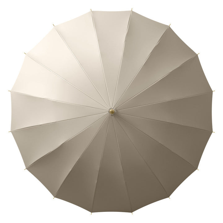Ladies elegant umbrella with handle made of natural materials Kalsten