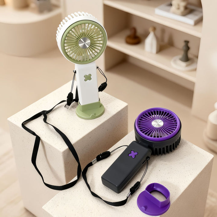 Ladies Portable Hand Fan with USB Connection and Flexible Carrying System Kalsten