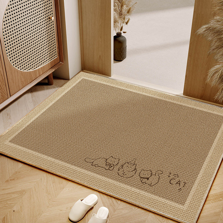 Decorative Cat-Themed Entryway Mat