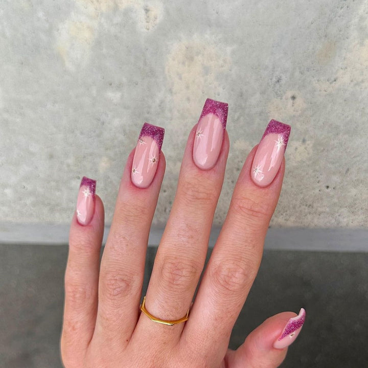 Ornate Butterfly-Inspired Acrylic Nail Extensions Kalsten
