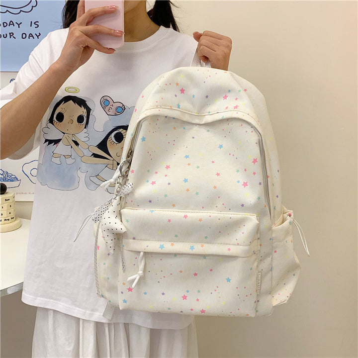Star-Embellished School Backpack Kalsten