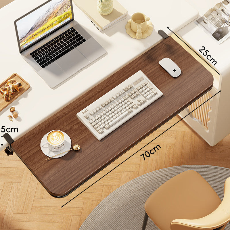 Clamp-On Adjustable Under-Desk Extension Work Surface
