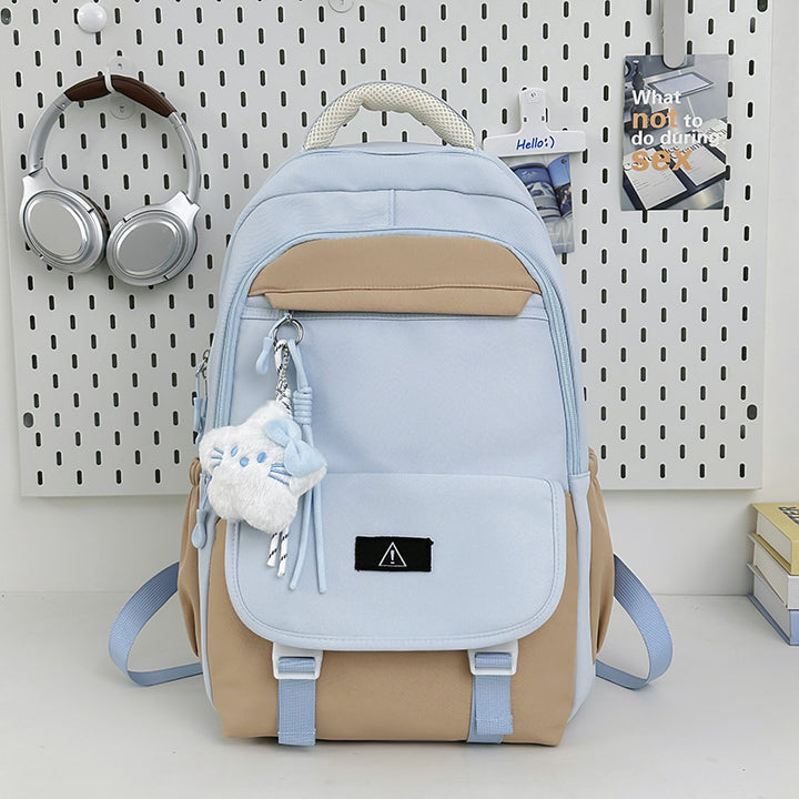 Stylish Multi-Functional Backpack with Plush Keychain Kalsten