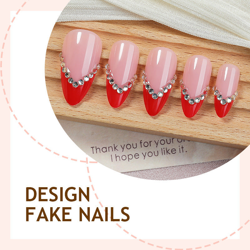 Artificial nail set with decorative accents Kalsten