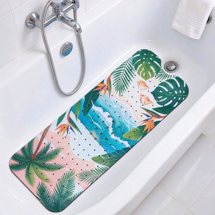 Nautical Themed Non-Slip Bath Mat Kalsten