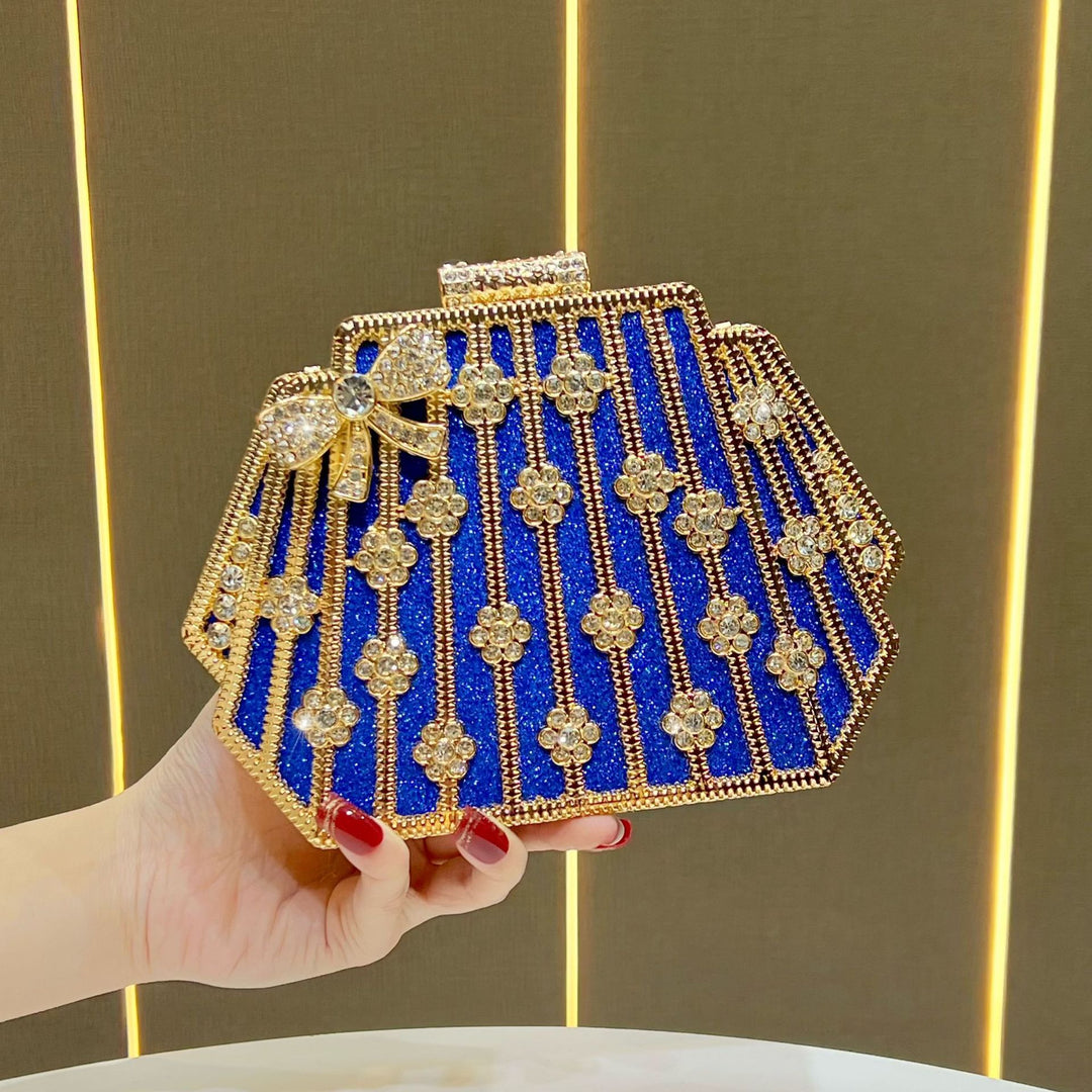 Glamorous Rhinestone-Embellished Evening Clutch
