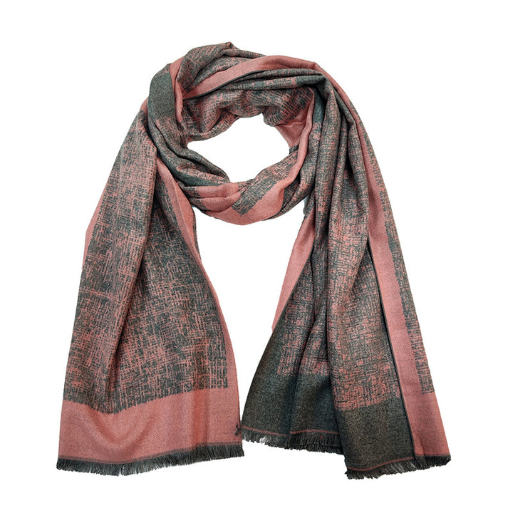 Women's Elegant and Warm Scarf with Modern Check Pattern Kalsten
