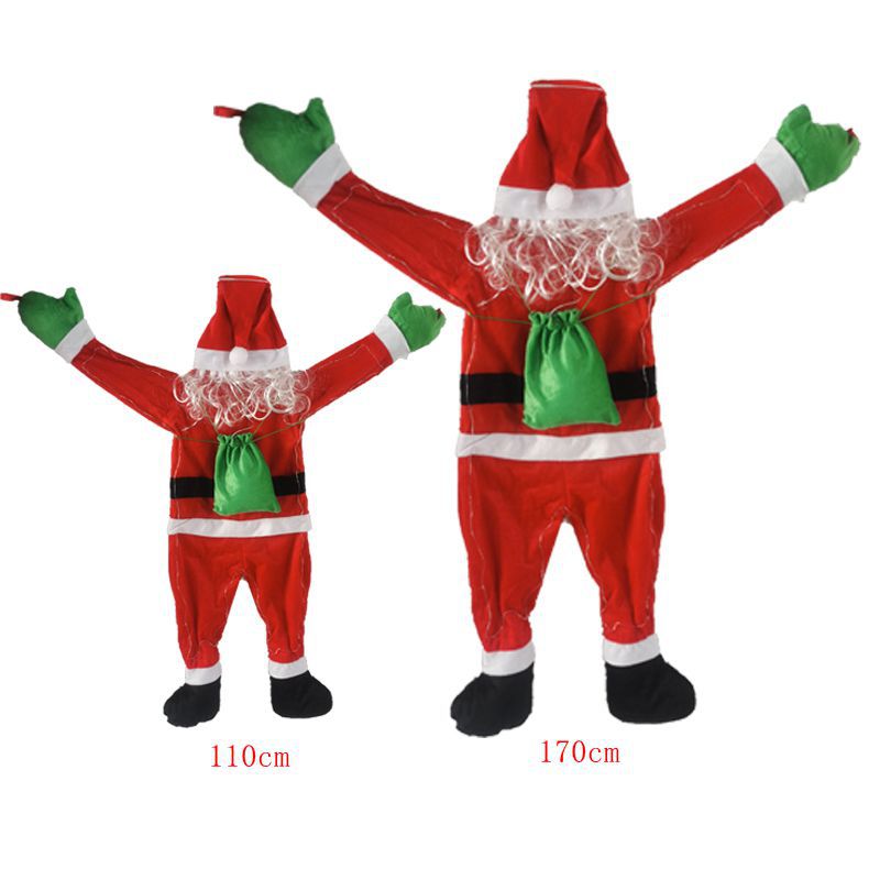 Decorative Santa Claus door decoration with lights