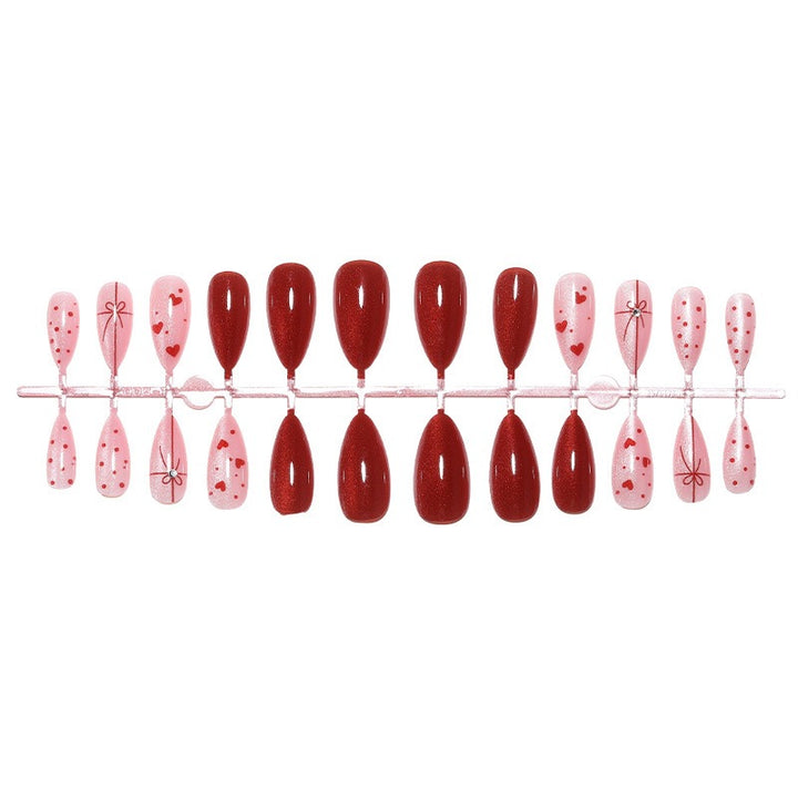 Artificial Nail Set with Romantic Motifs Kalsten