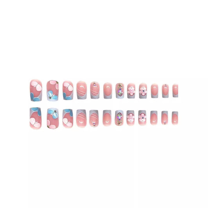 Floral-Themed Artisanal Nail Enhancements Kalsten