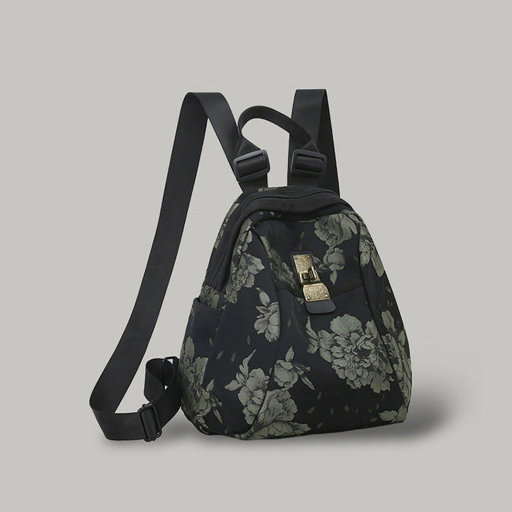 Floral Patterned Sling Backpack Kalsten