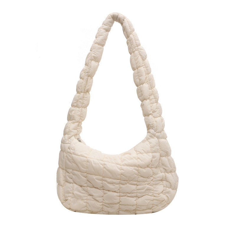 Textured Quilted Shoulder Bag Kalsten