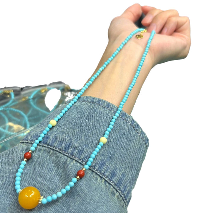 Beaded Charm Necklace Kalsten