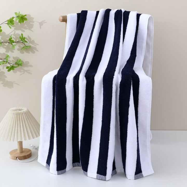 Terry Bath Towel With Vivid Stripe Pattern Kalsten