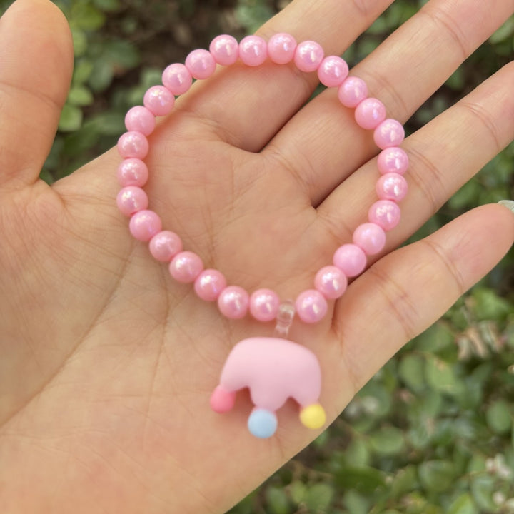 Cute bracelet with elephant charm Made of glass Kalsten