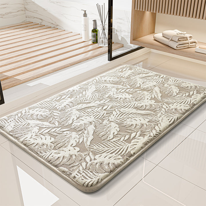 Stylish Floral Print Bath Mat Kalsten