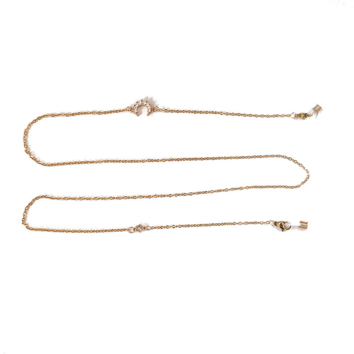 Fashionable jewelry necklace with sparkling crystals Kalsten
