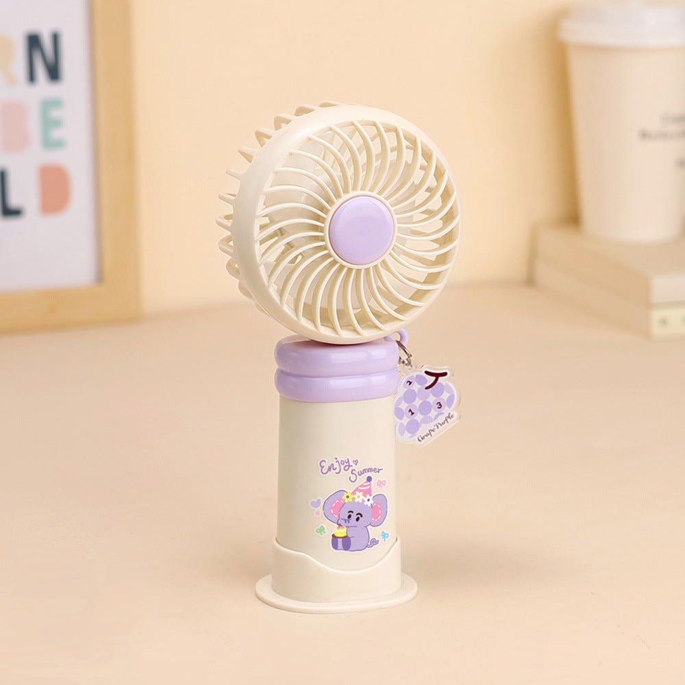 Adorable Cartoon-Themed Rechargeable Fan Kalsten