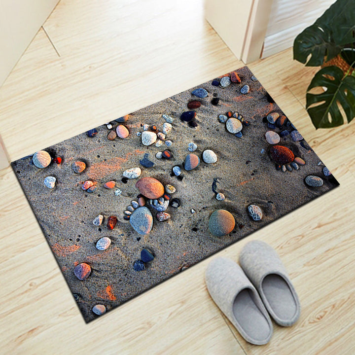 Stone-Inspired Decorative Floor Mat Kalsten