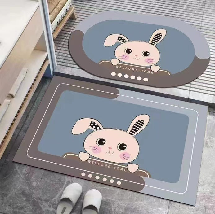 Cartoon-Themed Welcome Mat Kalsten