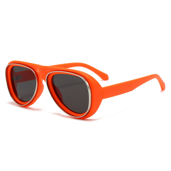 Women's fashionable retro sunglasses with wide frame Kalsten