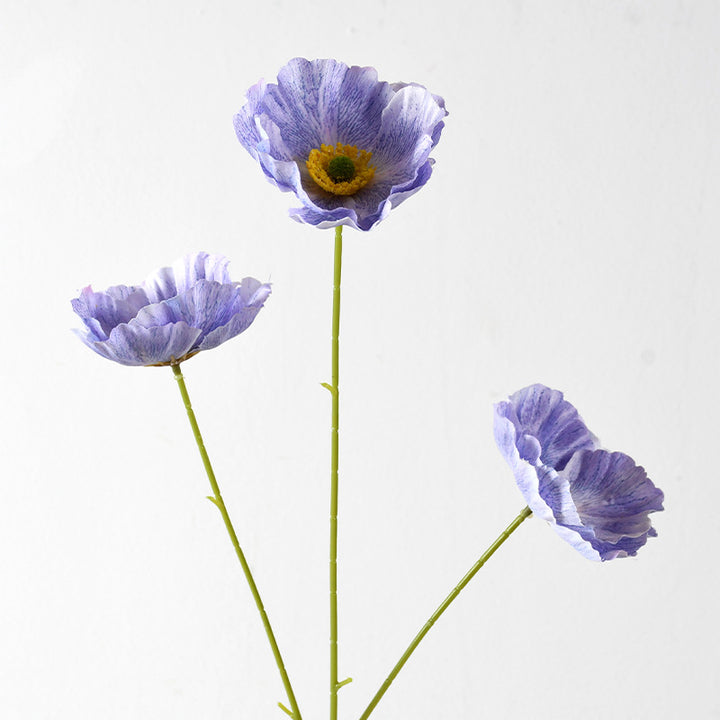 Decorative Artificial Poppy Flower Stem