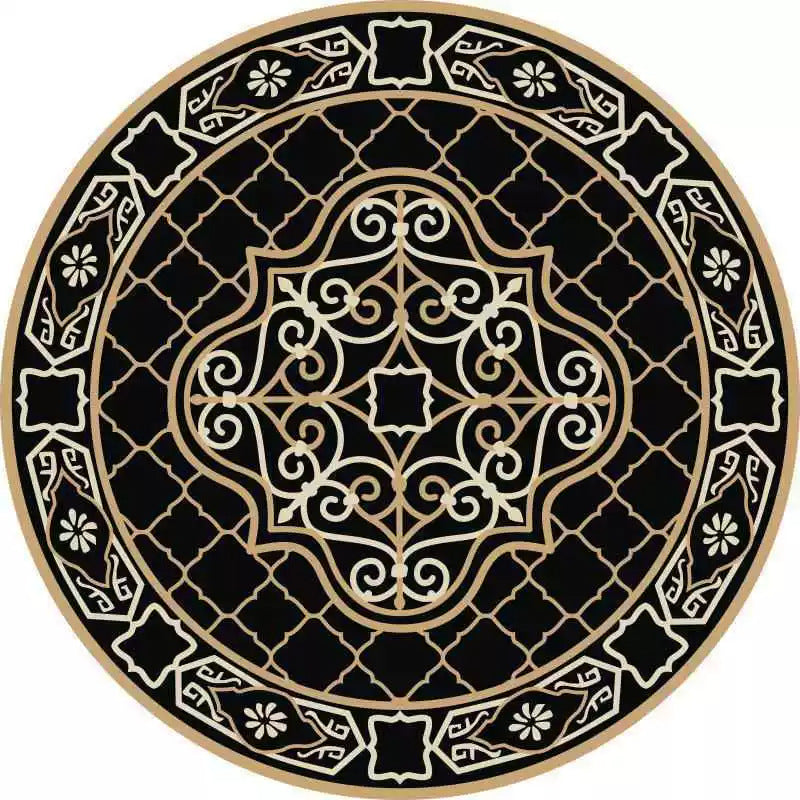 Round Vintage Area Rug