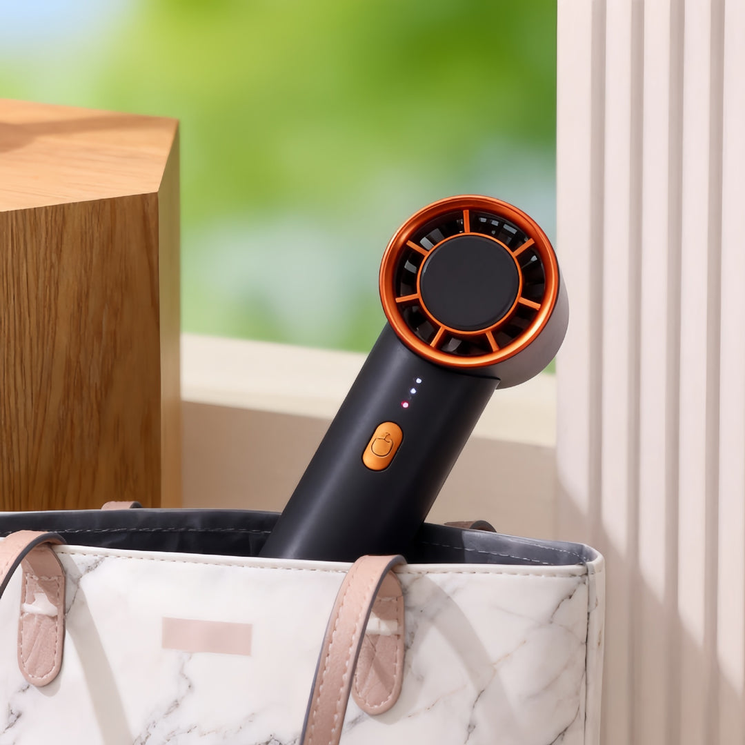 Women's Portable Handheld Fan with USB Charging Function and Flexible Design Kalsten