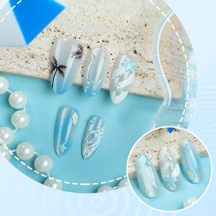 Coastal Paradise Press-On Nail Art Kalsten