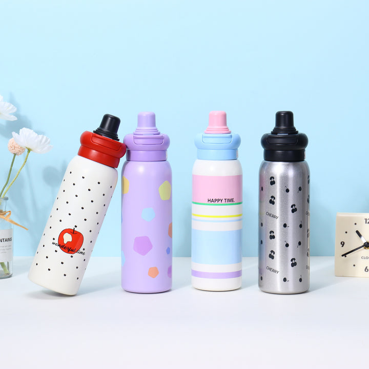 Women's thermo water bottle with non-slip grip and unique design Kalsten