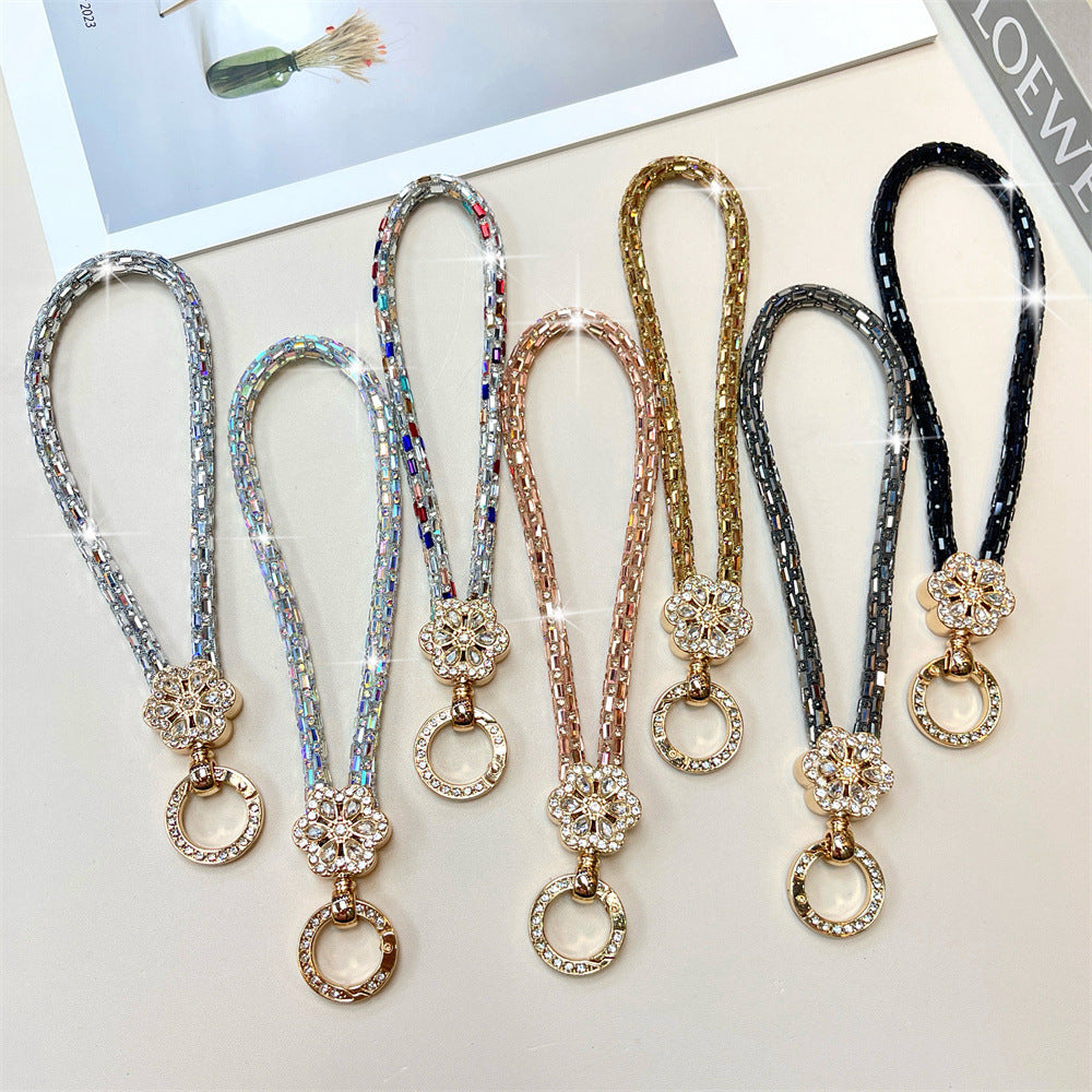 Elegant Crystal-Accented Keychain Holder Kalsten